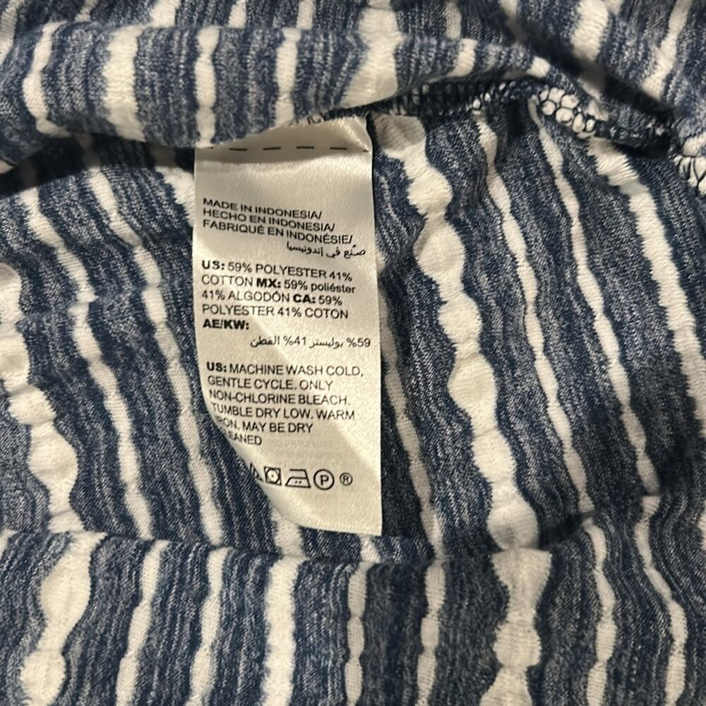 Chico’s Striped Cardigan & Tank Set Size M Coastal Grandma Minimalist - Picture 6 of 12